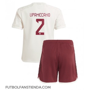 Bayern Munich Dayot Upamecano #2 Tercera Equipación Niños 2023-24 Manga Corta (+ Pantalones cortos)